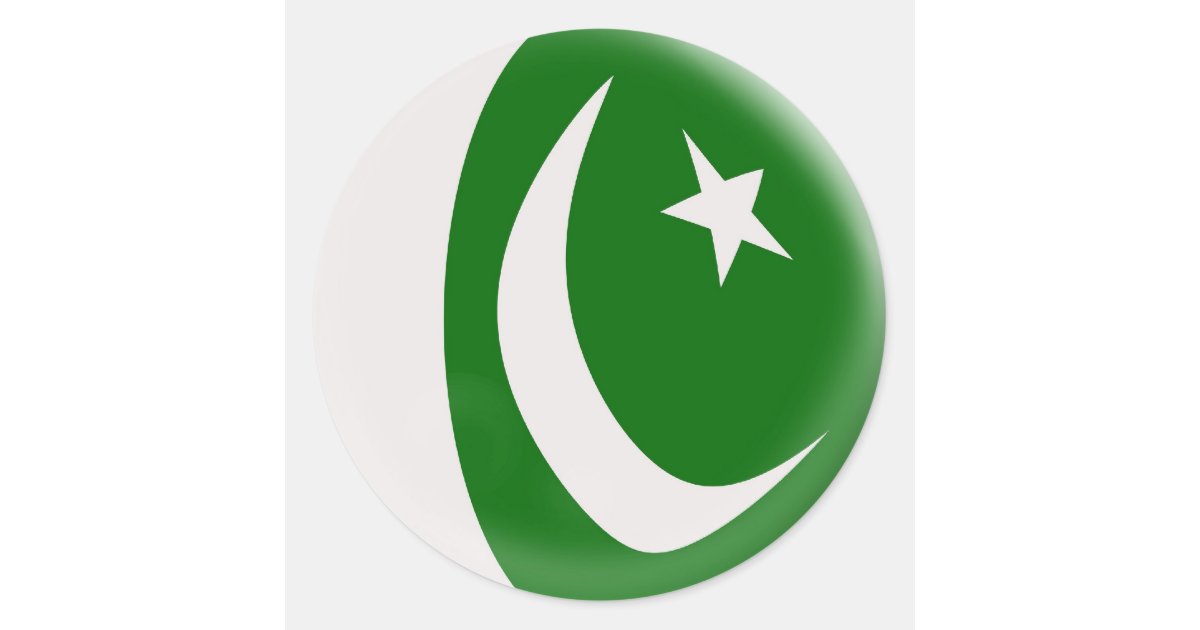 20 small stickers Pakistan flag Zazzle