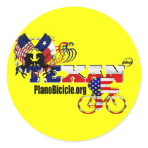20 Thoroughbred Texan Cyclist Stickers