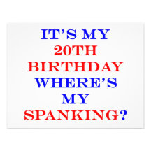 20 Where's my spanking? Custom Invite
