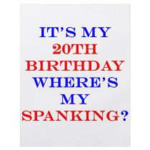 20 Where's my spanking? flyers