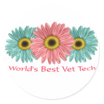 20 world's best vet tech stickers