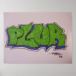 20 x 15 PLUR Graffiti Poster