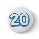 20 Year Birthday or Anniversary - Add Text Button
