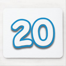 20 Year Birthday or Anniversary - Add Text Mouse Pads