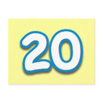 20 Year Birthday or Anniversary - Add Text Post Cards