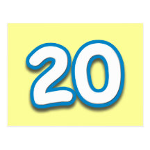 20 Year Birthday or Anniversary - Add Text Post Cards