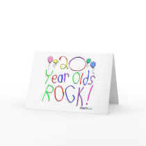 20 Year Olds Rock ! cards by BirthdaysRock 20 Year Olds Rock ! cards