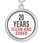20 Years Clean and Sober Custom Necklace