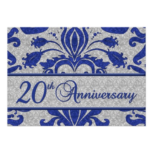 20th Anniversary Business Announcement Blue