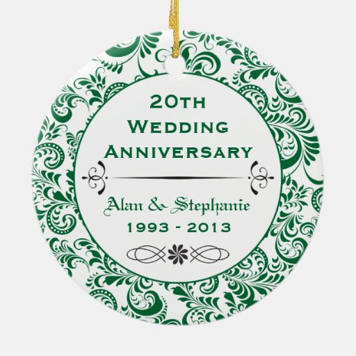 20th Anniversary Christmas Ornament 