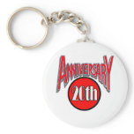 20th anniversary key chain