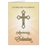 20th Anniversary of Ordination, Gold Cross on Star Card