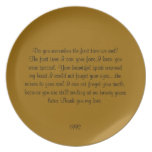 20th Anniversary Plate.