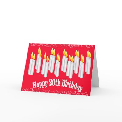 20th Birthday Card by NormaJean35