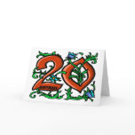20th Birthday Card