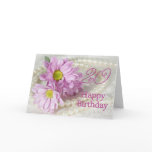 20th Birthday card with daisies