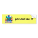 20th Birthday Gifts with Assorted Balloons Design Bumper Stickers