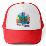 20th Birthday Gifts with Assorted Balloons Design Mesh Hat