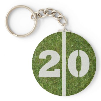 20th Birthday Party Favor Keychains by TheLittleCardShop