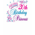 20th Birthday Princess t-shirts by BirthdayObsessions 20th Birthday Princess t-shirts