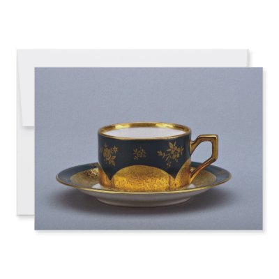 20th century coffee cup and saucer, Jaworzyna Sl., Personalized Announcements by inspirelove