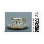 20th century coffee cup and saucer, Rosenthal, Ger Stamps