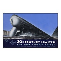 20th Century Limited - Water level Route Posters