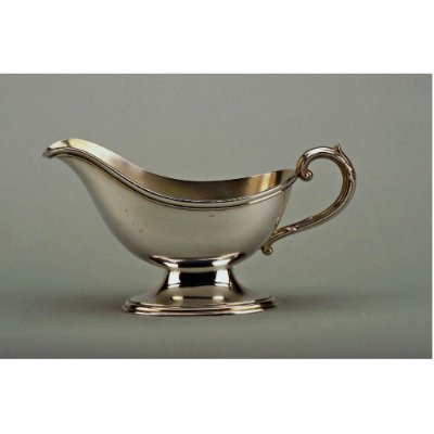 20th century silver plated sauce boat, Canada Acrylic Cut Out by inspirelove