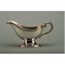20th century silver plated sauce boat, Canada Acrylic Cut Out