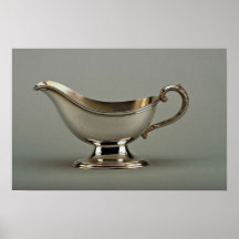 20th century silver plated sauce boat, Canada Posters