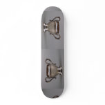 20th century silver plated sugar bowl, Canada Skate Deck