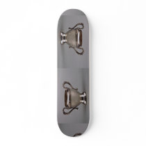 20th century silver plated sugar bowl, Canada Skate Deck