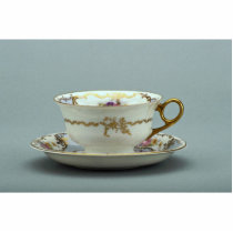 20th century tea cup and saucer, Bavaria, Germany Cut Outs
