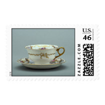 20th century tea cup and saucer, Bavaria, Germany Stamp