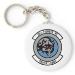 20th Fighter Squadron Sliver Lobos Keychain