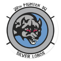 20th Fighter Squadron Sliver Lobos stickers