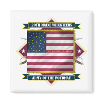 20th Maine Refrigerator Magnet