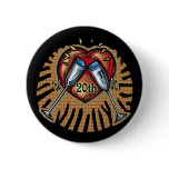 20th Wedding Anniversary Buttons