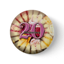 20th Wedding Anniversary Buttons by wedding_anniversary 20th Wedding Anniversary Buttons