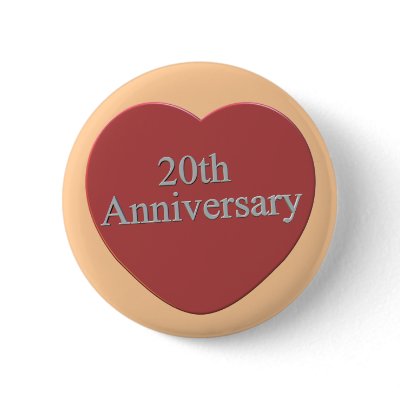 20th Wedding Anniversary Buttons by wedding_anniversary