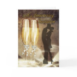 20th Wedding Anniversary Invitation Card - Champag