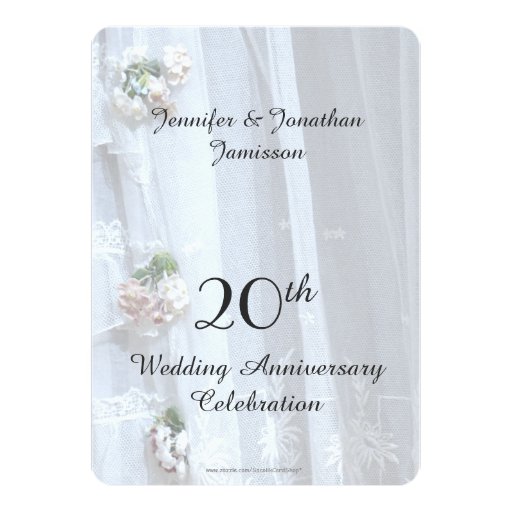 20th wedding anniversary invitation card 20th wedding anniversary vintage lace 5x7 paper 20th wedding anniversary invitation card 20th wedding anniversary vintage lace 5x7 paper