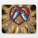 20th wedding anniversary square mousepads