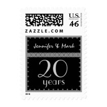 20th Year Anniversary - Black and Silver Stamp