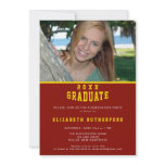 20XX Graduate Photo Card Custom Invitation