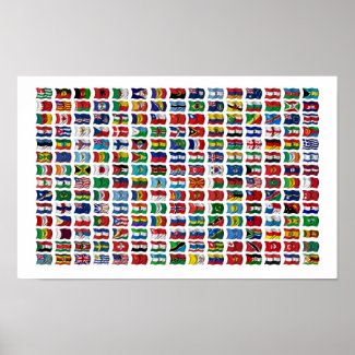 210 Flags of the World - Poster