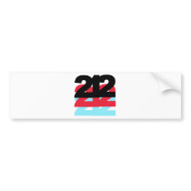 212 Area Code Bumper Sticker