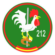 212 Edrón Round Stickers