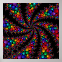 212 Poster -black spots pattern detail feature