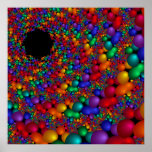 213 Poster -black spots pattern detail feature